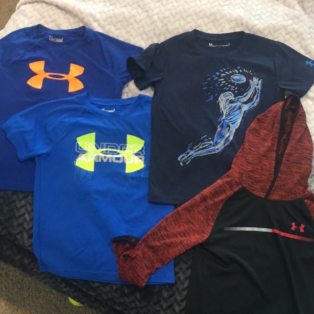 Boys Under Armour Shirts Lot